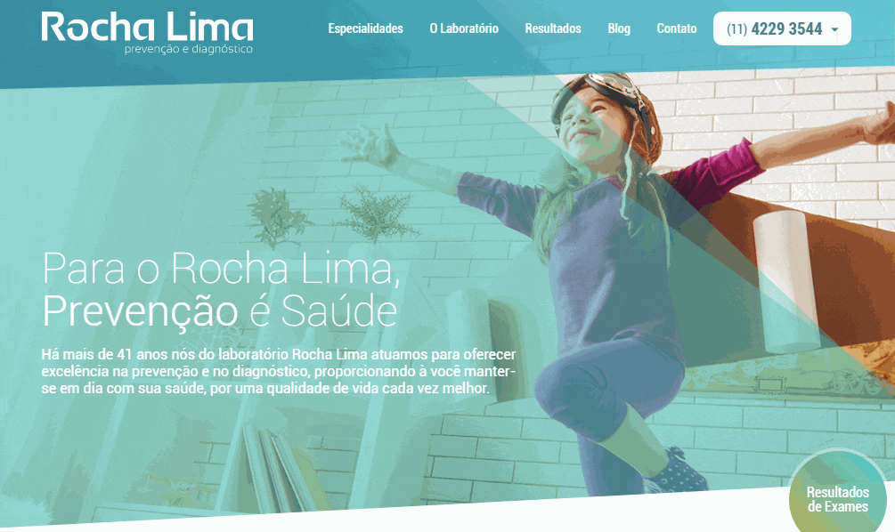 Laboratório Rocha Lima - Website